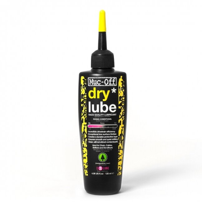 Muc-Off Dry Lube 120ml (sausom oro sąlygom) grandinės tepalas Muc-Off Dry Lube 120ml (sausom oro sąlygom) grandinės tepalas
