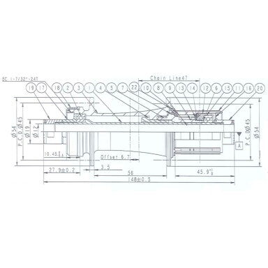 Novatec D982TSB-CL-B12 Rear Hub