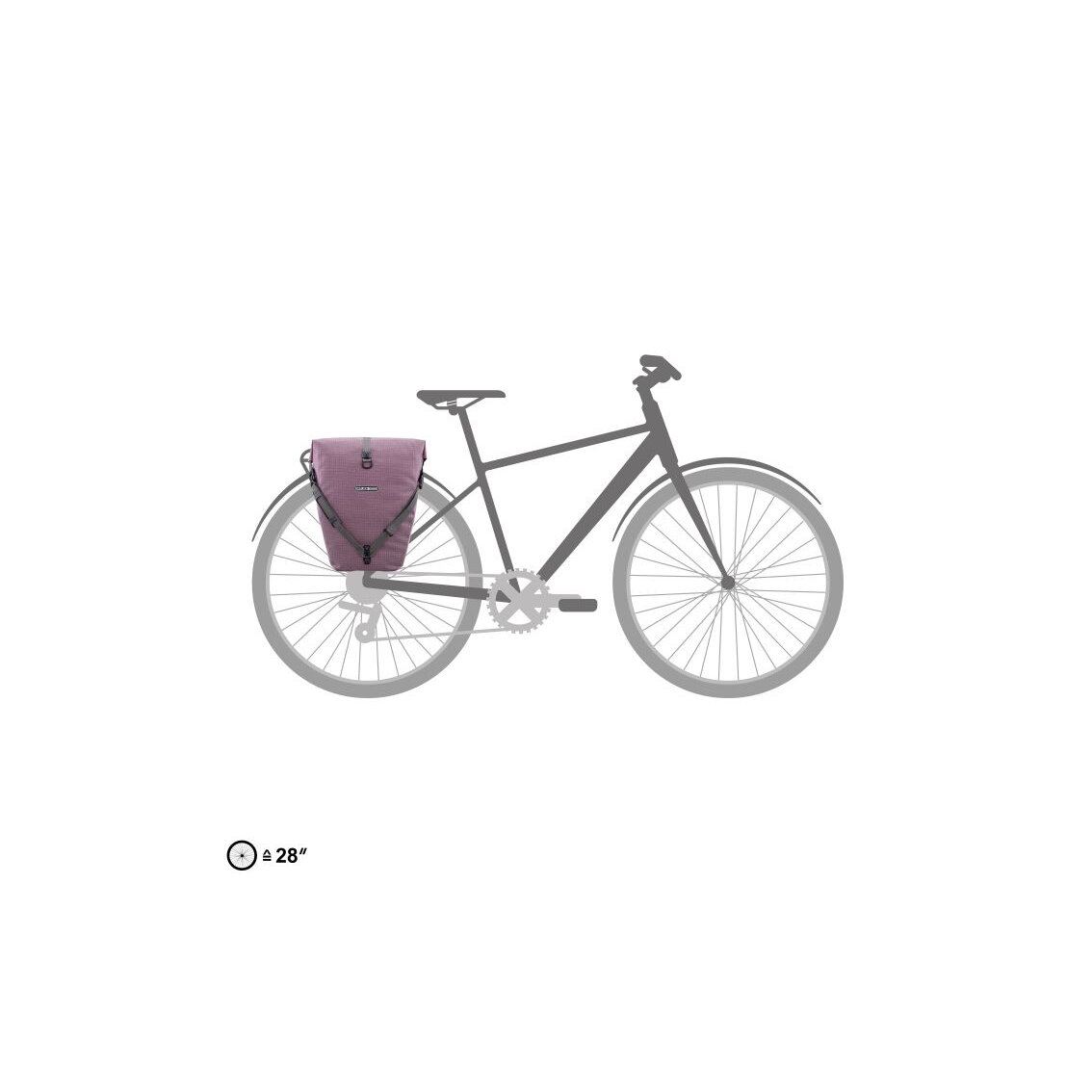 Ortlieb Back-Roller Urban Line Ash Rose dviračio krepšys 4 Ortlieb Back-Roller Urban Line Ash Rose dviračio krepšys 4