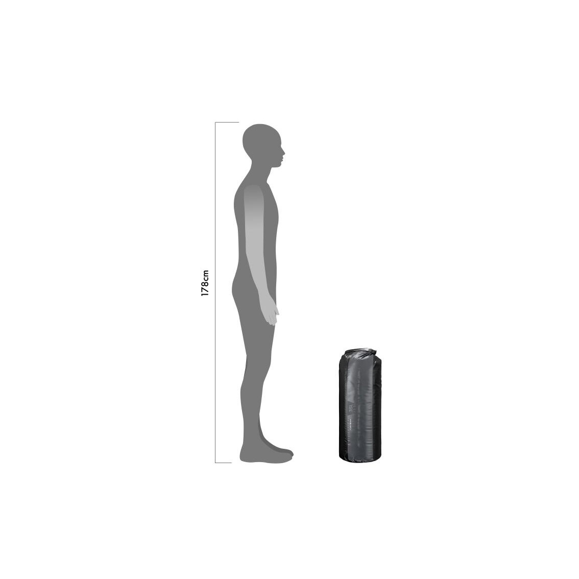 Ortlieb Dry-Bag Slate - Black 60 cm krepšys 4