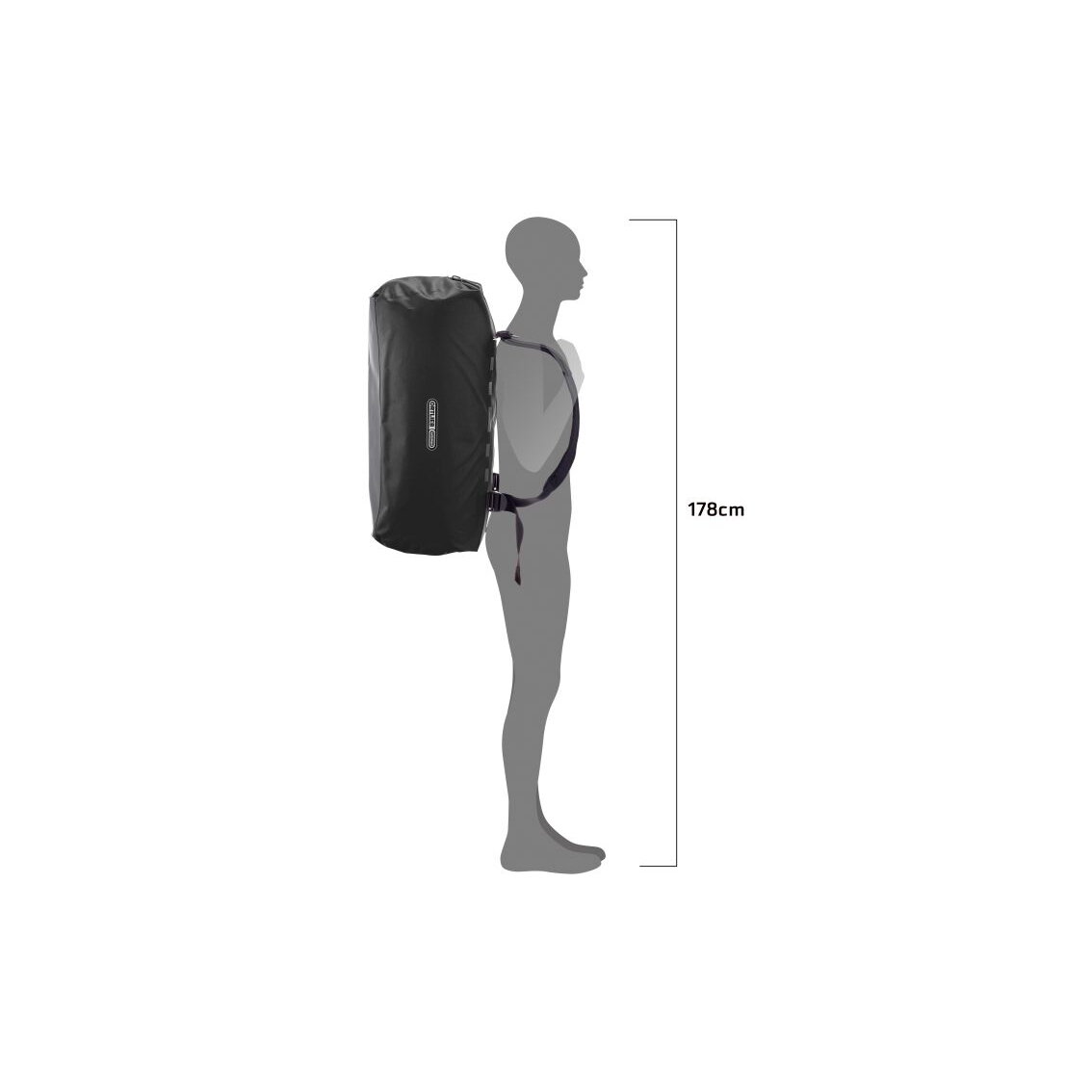 Ortlieb Duffle Lite Black kelioninis krepšys, 60 l 4 Ortlieb Duffle Lite Black kelioninis krepšys, 60 l 4