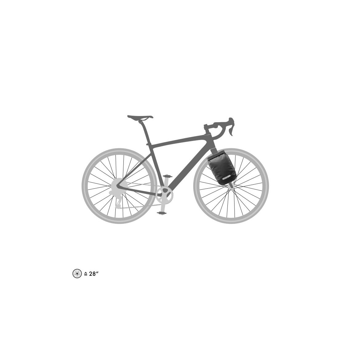 Ortlieb Fork-Pack Black Matt krepšys ant šakės 5