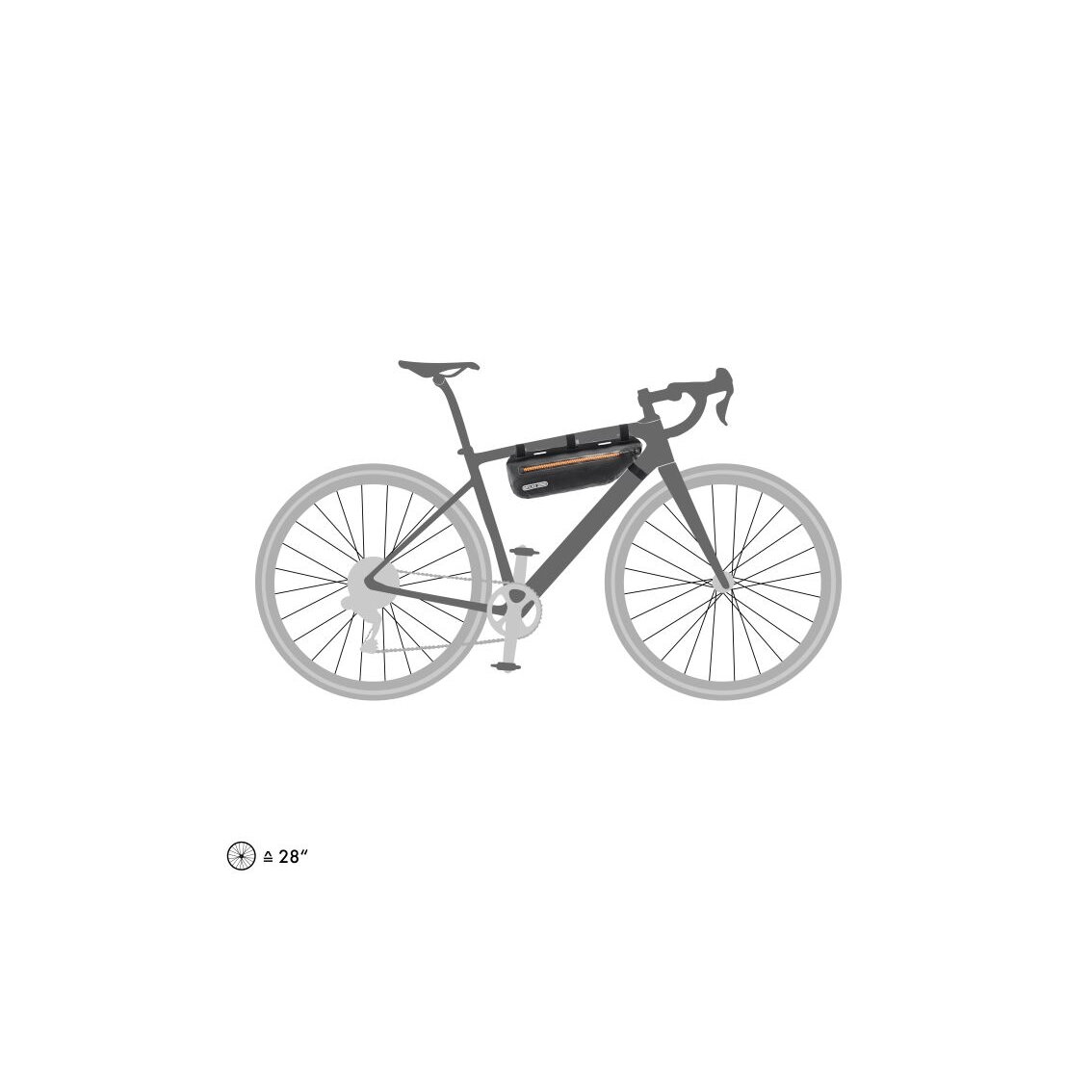 Ortlieb Frame-Pack Toptube Black Matt frame bag 5