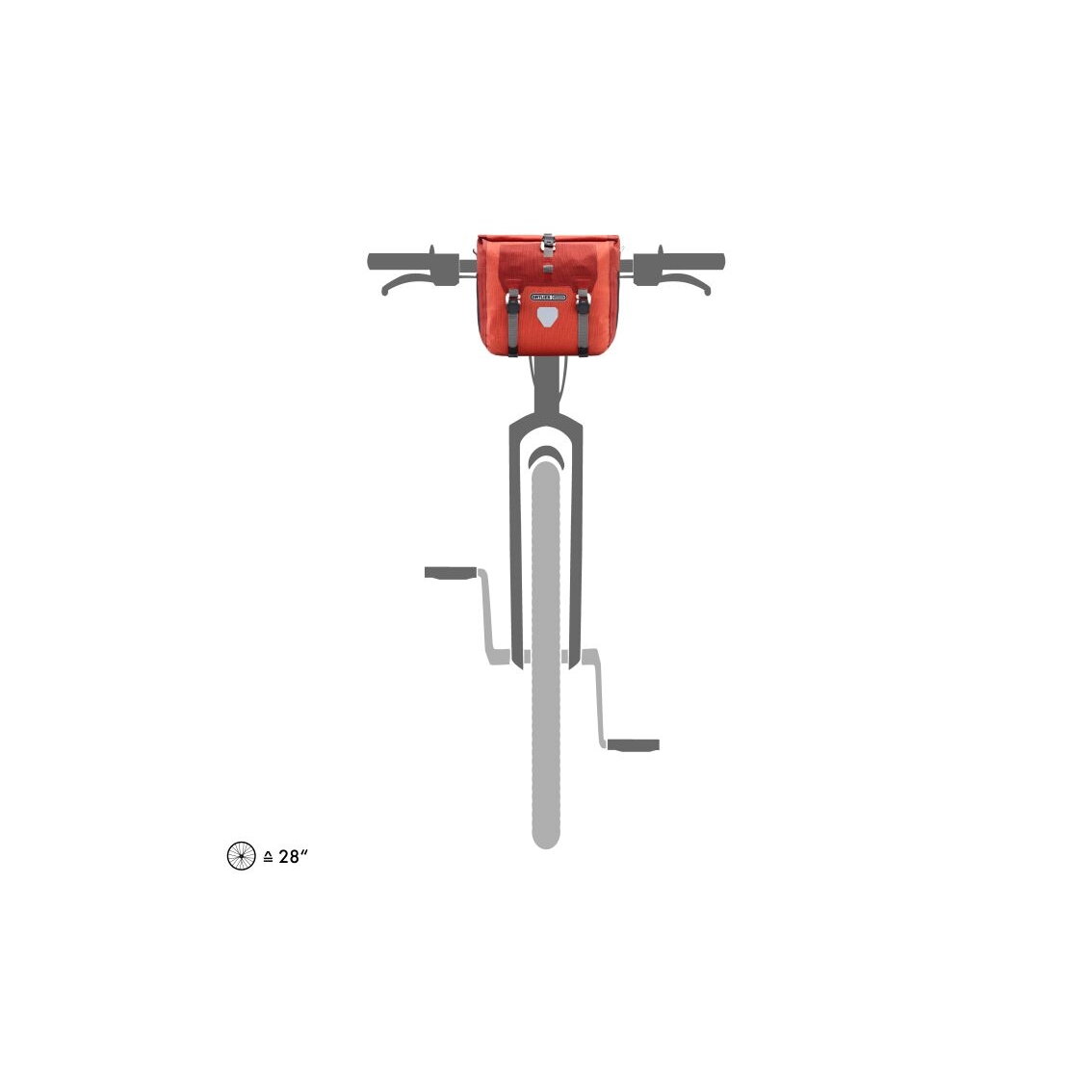 Ortlieb Handlebar-Pack Plus Salsa - Dark Chili dviračio krepšys 4