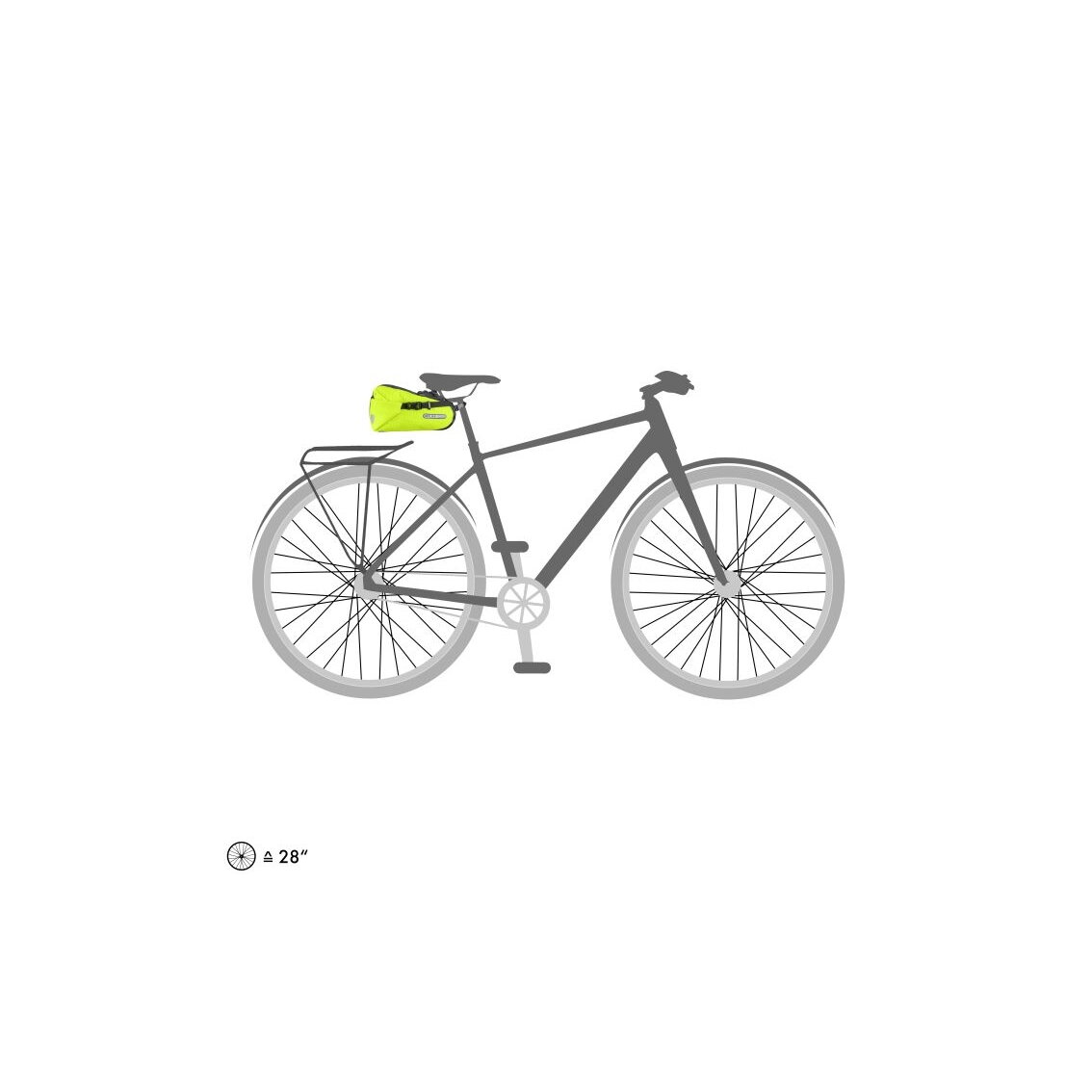 Ortlieb Saddle-Bag High-Vis Neon Yellow - Black saddle bag 4