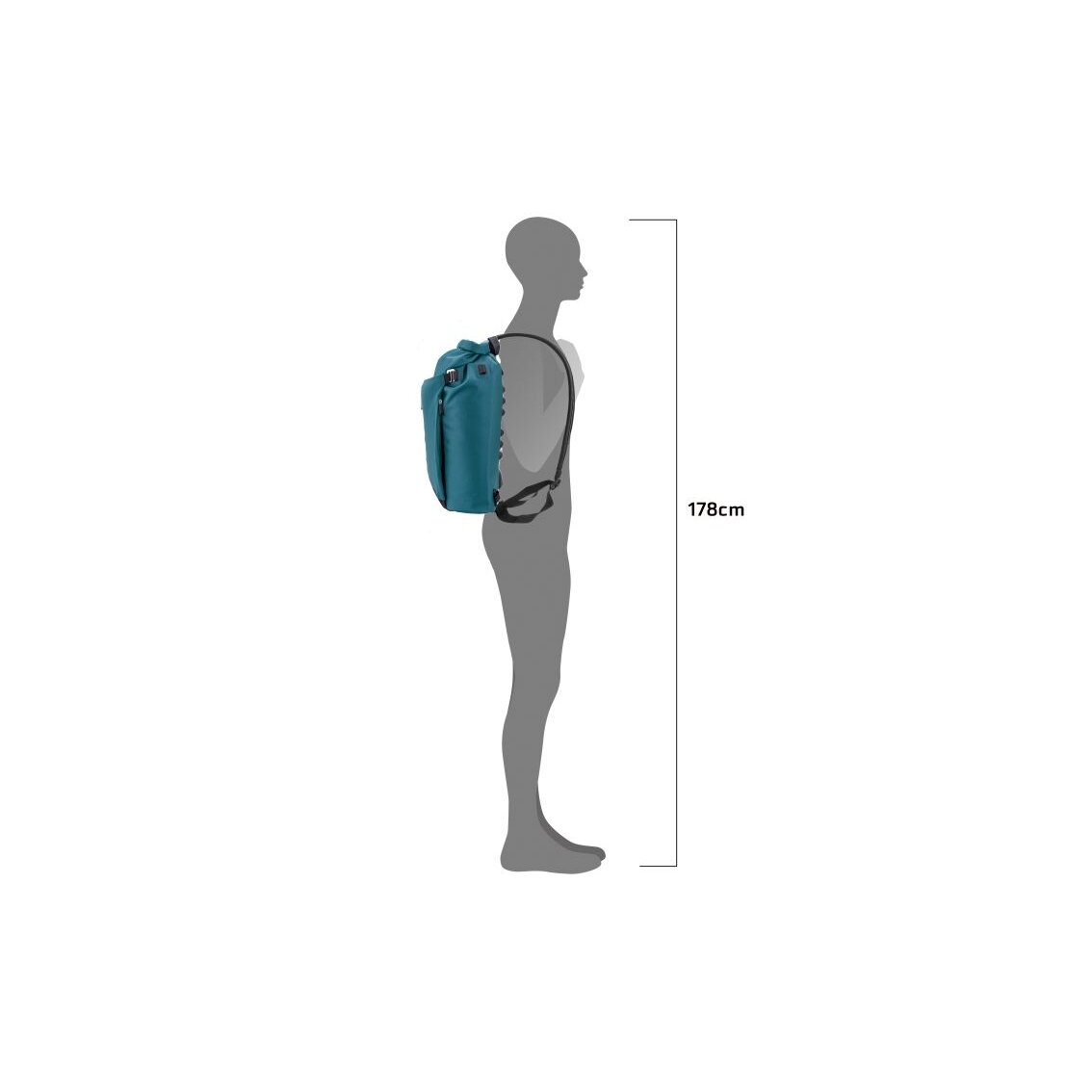 Ortlieb Vario Lite Rucksack/Pannier Petrol 4