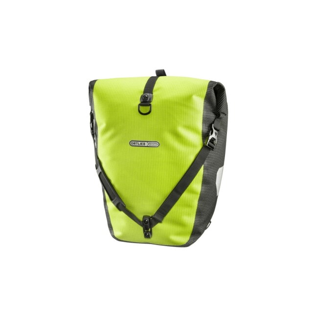 Ortlieb Back-Roller High-Vis Neon Yellow - Black Reflective dviračio krepšys