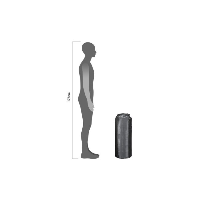 Ortlieb Dry-Bag Slate - Black krepšys, 70 cm 5