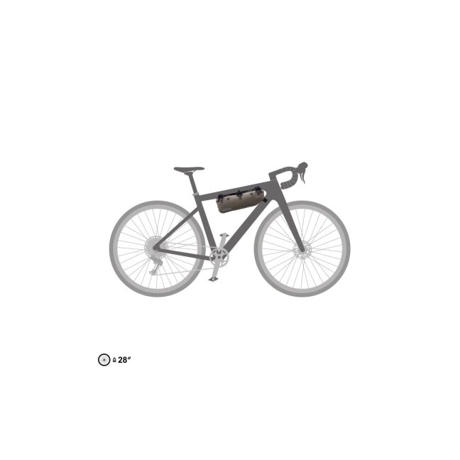 Ortlieb Frame-Pack RC Toptube tamsiai smėlio spalvos rėmo krepšys 3 Ortlieb Frame-Pack RC Toptube tamsiai smėlio spalvos rėmo krepšys 3