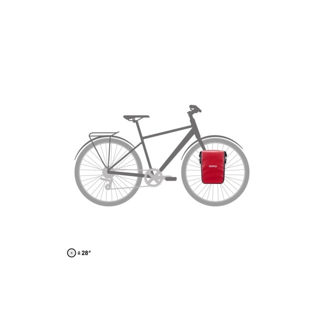 Ortlieb Sport-Roller Core Red - Black bicycle pannier 2