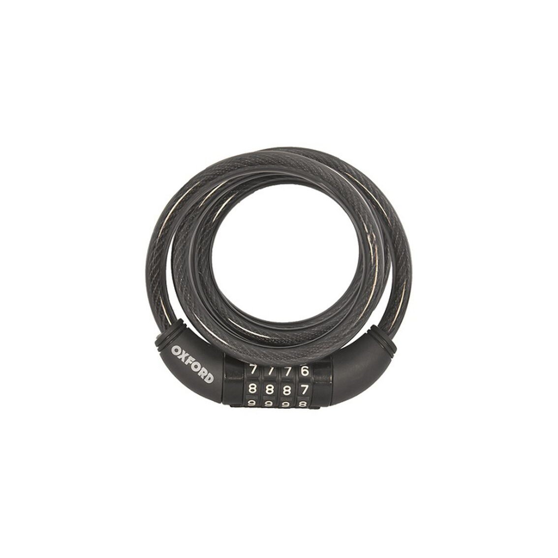 Zapięcie rowerowe OXFORD Combi Coil10 150 cm x 10 mm Zapięcie rowerowe OXFORD Combi Coil10 150 cm x 10 mm