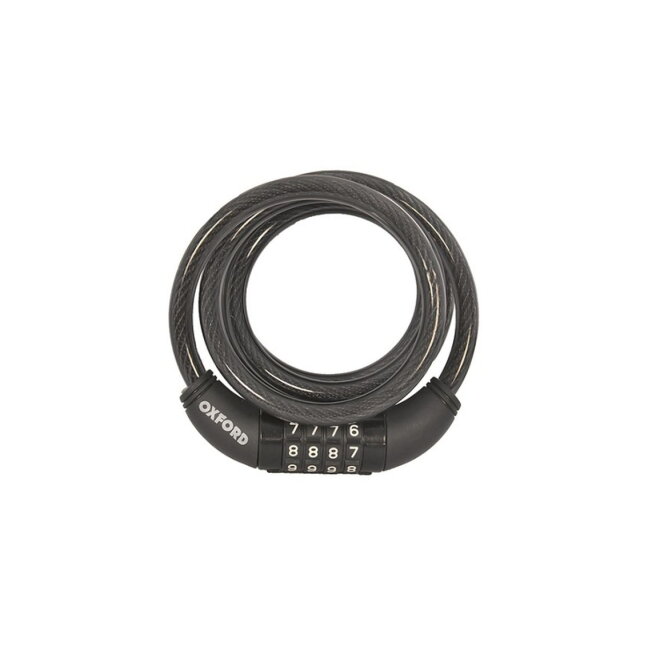 Zapięcie rowerowe OXFORD Combi Coil10 150 cm x 10 mm Zapięcie rowerowe OXFORD Combi Coil10 150 cm x 10 mm