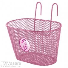 Wire basket, for children, pink