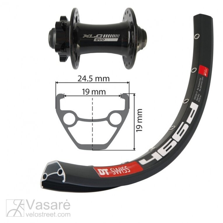 Priekinis ratas 29" XLC 6-bolt,bl.,TA 15,32h. FW-A18 Priekinis ratas 29" XLC 6-bolt,bl.,TA 15,32h. FW-A18