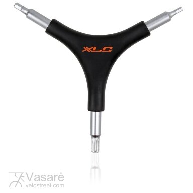 XLC Y-wrench TO-M15 4/5mm hex socket, T25 multitooth XLC Y-wrench TO-M15 4/5mm hex socket, T25 multitooth