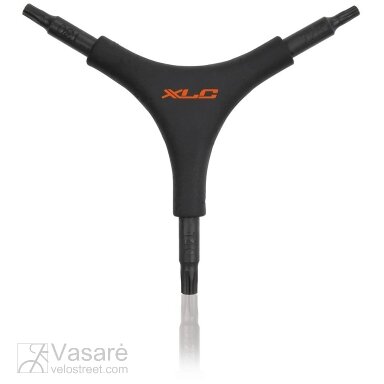 Raktas XLC Y-formos TO-M17 T25/30/40 žvaigždutės Raktas XLC Y-formos TO-M17 T25/30/40 žvaigždutės