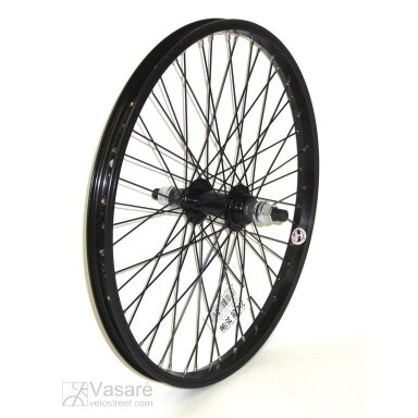 Ratas 20" Alu, galinis BMX 20" 48 sk., 14mm ašis Ratas 20" Alu, galinis BMX 20" 48 sk., 14mm ašis