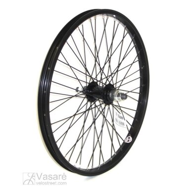 Ratas 20" Alu, priekinis BMX 20" 48 sk., 14mm ašis Ratas 20" Alu, priekinis BMX 20" 48 sk., 14mm ašis