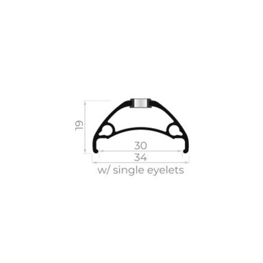 Ratas priekinis Rodi Tryp 30 EVO QR 6-Bolt 29"