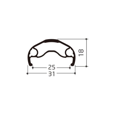 Ratlankis Shining DB-X25 26" 559x25 32H