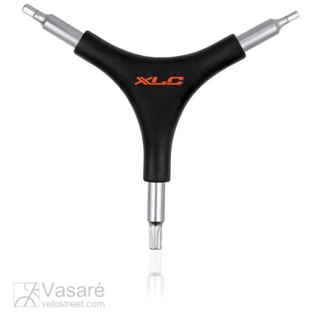 XLC Y-wrench TO-M15 4/5mm hex socket, T25 multitooth XLC Y-wrench TO-M15 4/5mm hex socket, T25 multitooth