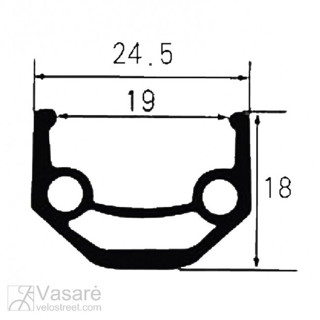 Rim ALU Double VENTURA 28" 622x19/25, 36 1 Rim ALU Double VENTURA 28" 622x19/25, 36 1