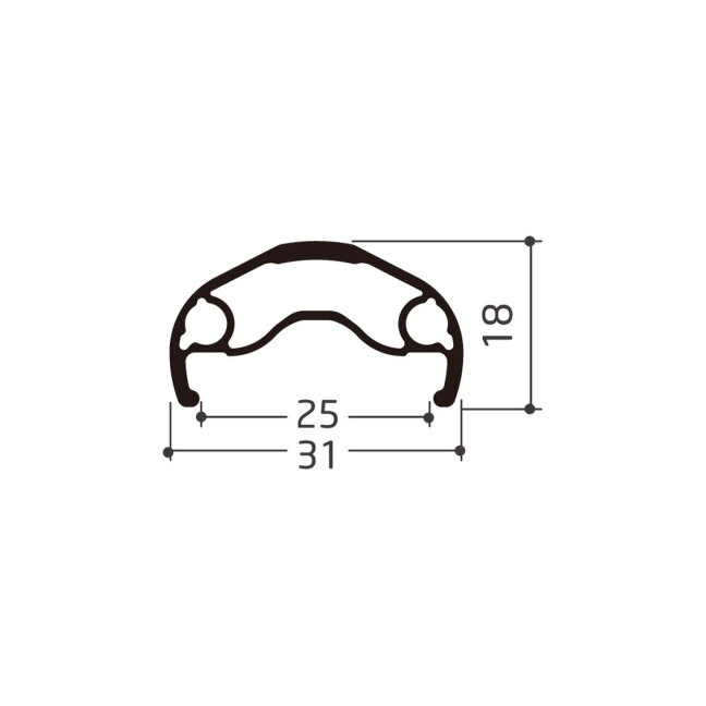 Ratlankis Shining DB-X25 26" 559x25 32H 1