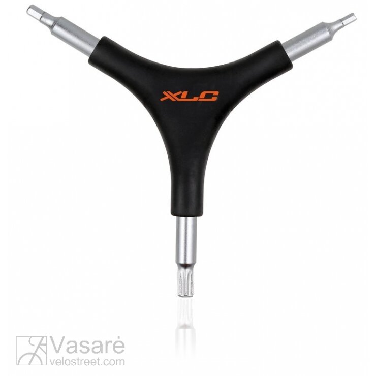 XLC Y-wrench TO-M15 4/5mm hex socket, T25 multitooth XLC Y-wrench TO-M15 4/5mm hex socket, T25 multitooth