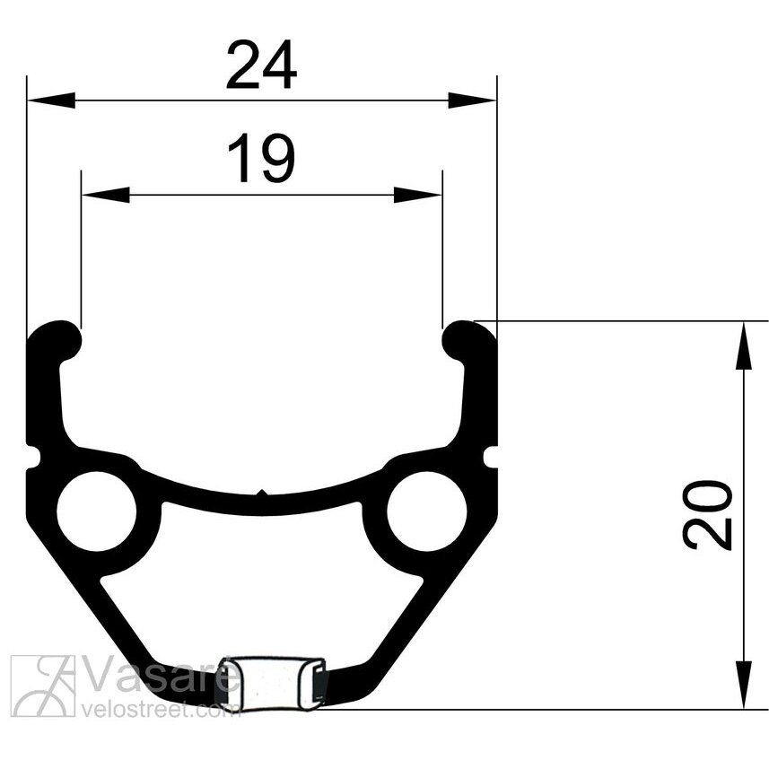alloy rim "DRAGON L-719", 27 1 alloy rim "DRAGON L-719", 27 1