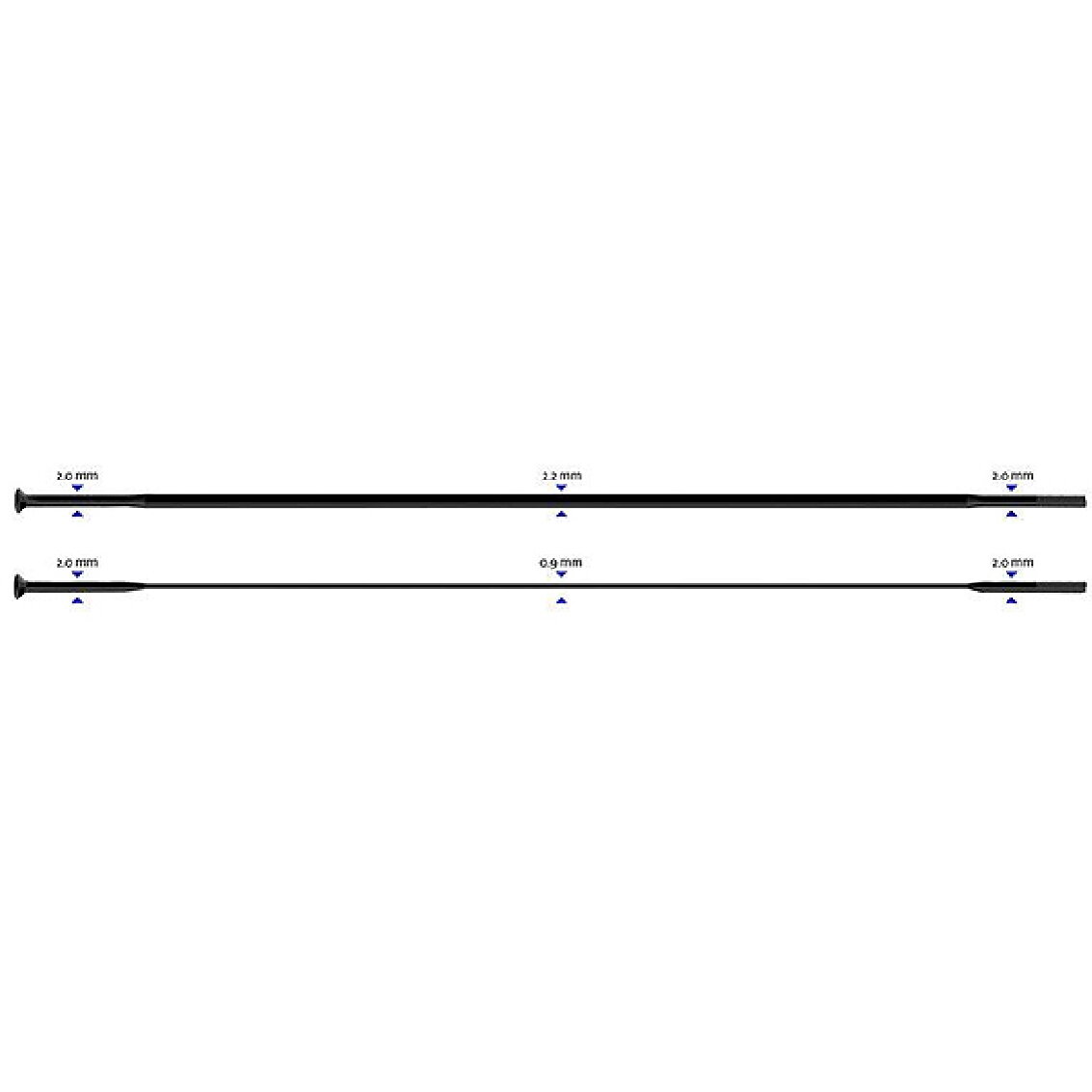 Sapim CX-Ray Straight stipinas 2-2.3-0.9-2.0 x 286 mm Sapim CX-Ray Straight stipinas 2-2.3-0.9-2.0 x 286 mm