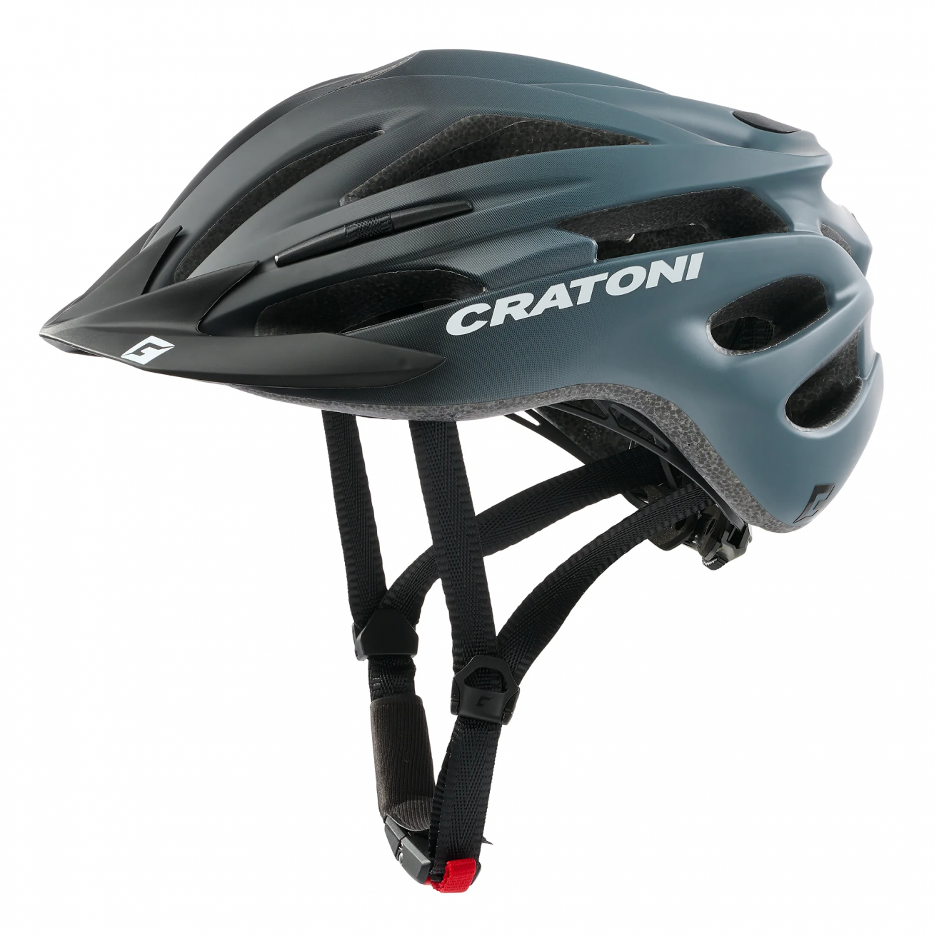 Šalmas Cratoni Pacer Jr. XS/S (50-55cm) black/grey matt Šalmas Cratoni Pacer Jr. XS/S (50-55cm) black/grey matt