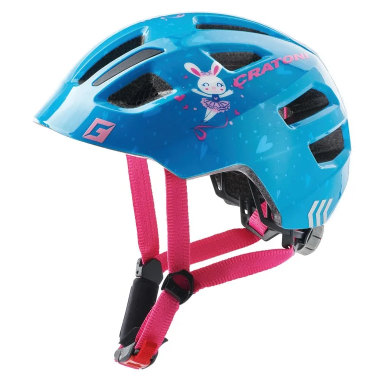 Helmet Cratoni Maxster (Kid), bunny/blue gloss, size XS/S (46-51cm) Helmet Cratoni Maxster (Kid), bunny/blue gloss, size XS/S (46-51cm)
