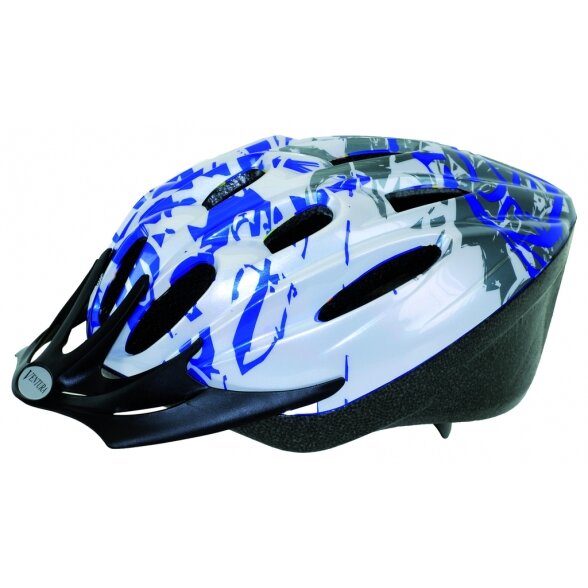Helmet for youth M size54-58 Blue Spots