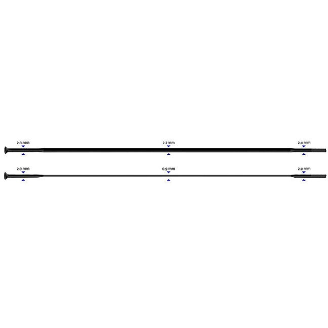 Sapim CX-Ray Straight stipinas 2-2.3-0.9-2.0 x 286 mm Sapim CX-Ray Straight stipinas 2-2.3-0.9-2.0 x 286 mm