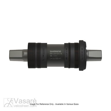 Shimano BB-UN101 miniklio velenas BSA 122.5mm/73 Shimano BB-UN101 miniklio velenas BSA 122.5mm/73