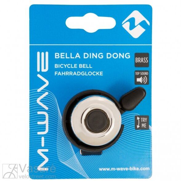 "Ding-Dong" mini bell, brass 1