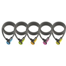 Spiral Cable lock Onguard Neon, 8157 180cm, Ø 10mm, sorted by co.