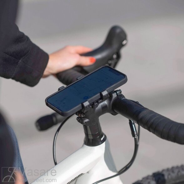 SPC+ Bike komplektas suspaudžiamas Universal Phone Clamp 3