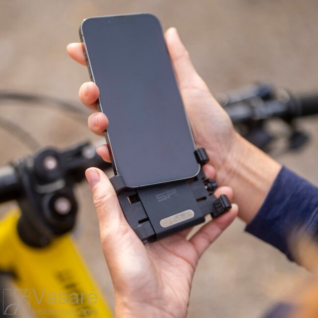 SPC+ Bike komplektas suspaudžiamas Universal Phone Clamp 2 SPC+ Bike komplektas suspaudžiamas Universal Phone Clamp 2