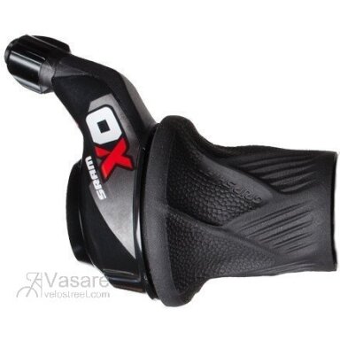 SRAM Shifter X0 Grip Shift 10sp Rear w Locking Grip Red SRAM Shifter X0 Grip Shift 10sp Rear w Locking Grip Red