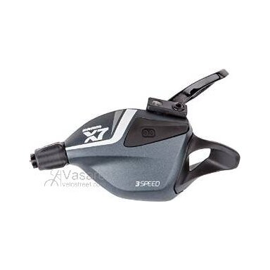 SRAM Shifter X-7 Trigger 3sp Front Storm Grey ZeroLoss SRAM Shifter X-7 Trigger 3sp Front Storm Grey ZeroLoss