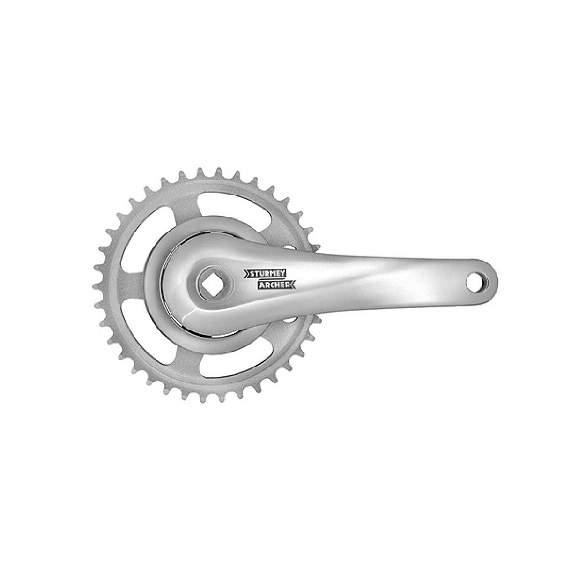 Sturmey Archer FCS608 Crankset and Chainring, 1-Speed, 38T