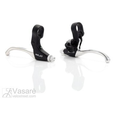 Stabdžių rankenėlių k-tas XLC V-Brake BL-V09 Alu juoda/pilka Stabdžių rankenėlių k-tas XLC V-Brake BL-V09 Alu juoda/pilka