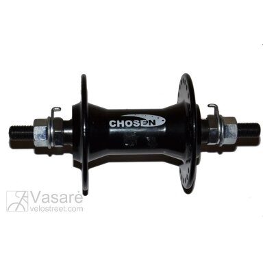 Stebulė priekinė BMX 14Gx48H 152mmx3/8"juoda (600) Stebulė priekinė BMX 14Gx48H 152mmx3/8"juoda (600)