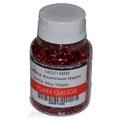 Stipinų galvutė aliuminė 14mm raudona Stipinų galvutė aliuminė 14mm raudona