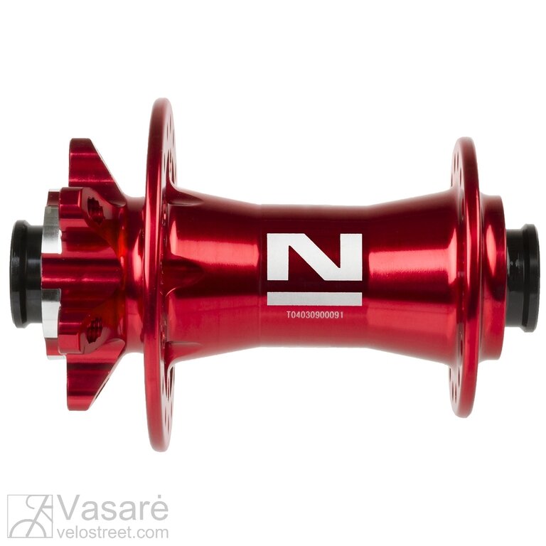 Stebulė priekinė Novatec  32H 15mm, su QR, raudoma