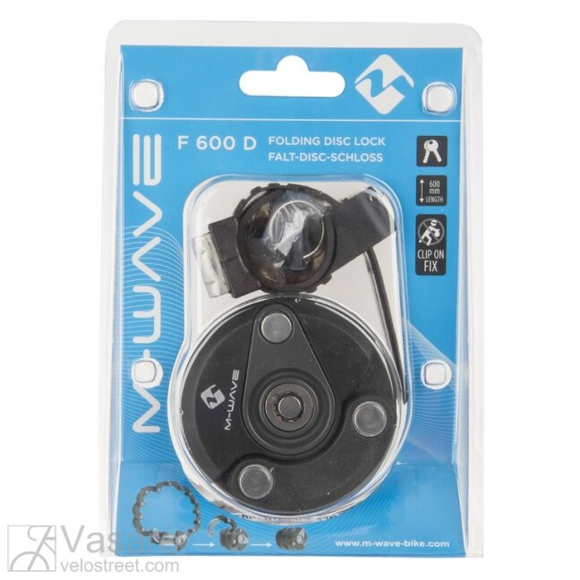 Folding disc lock M-WAVE raunded 2