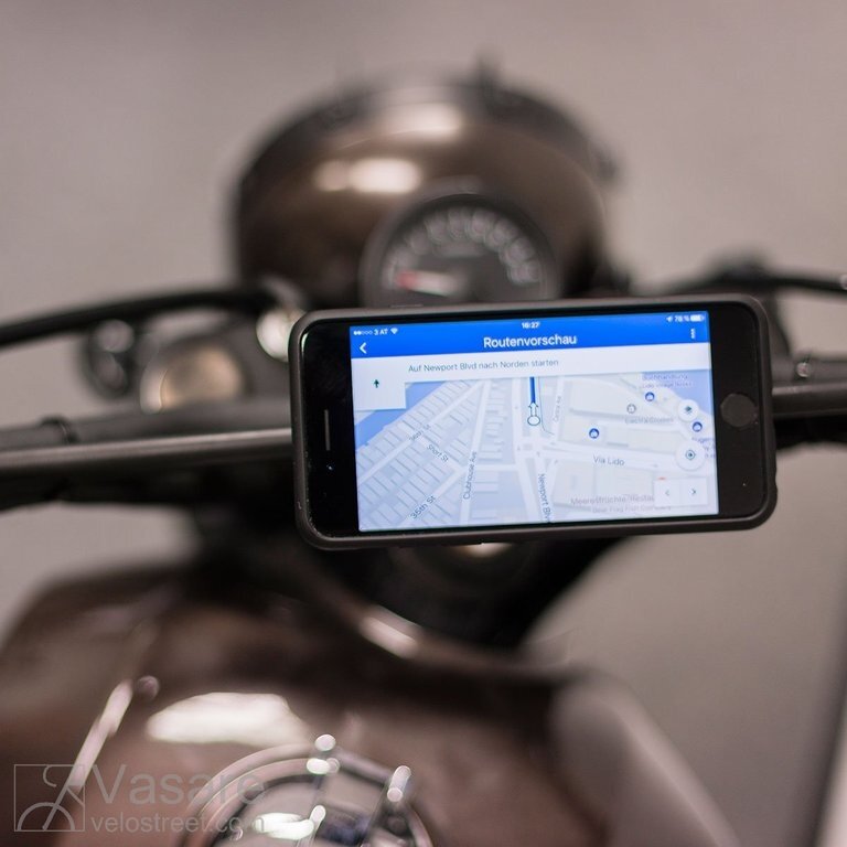 Telefono laikiklio komplektas motociklui ant veidrodėlio SP Connect 2 Telefono laikiklio komplektas motociklui ant veidrodėlio SP Connect 2