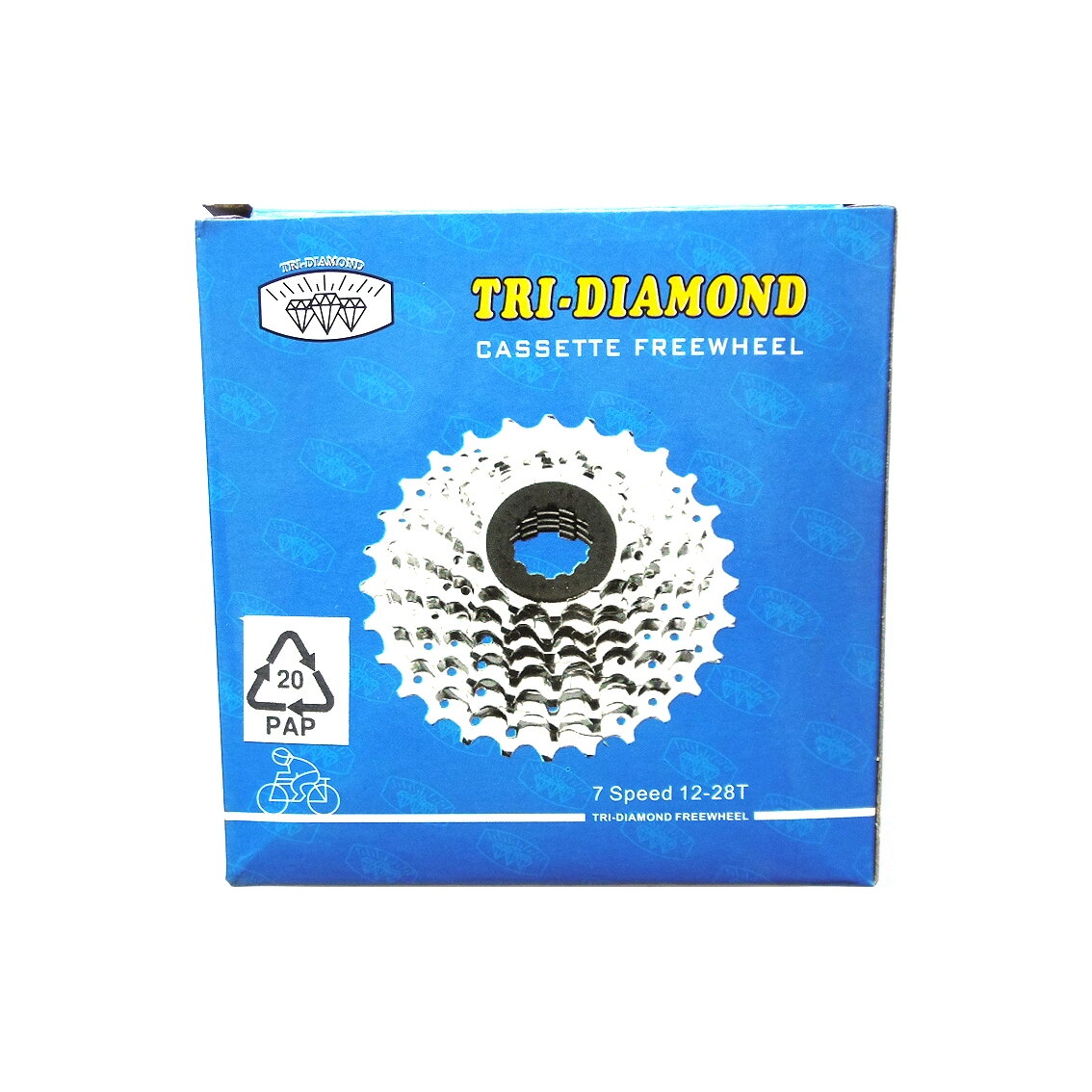 Tri-Diamond CS-7 Kasetė 12-28T 7 pavarų 1