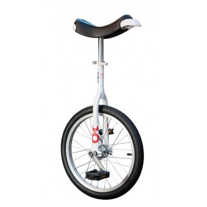 unicycle OnlyOne, 18", white, aluminium rim, black tyre